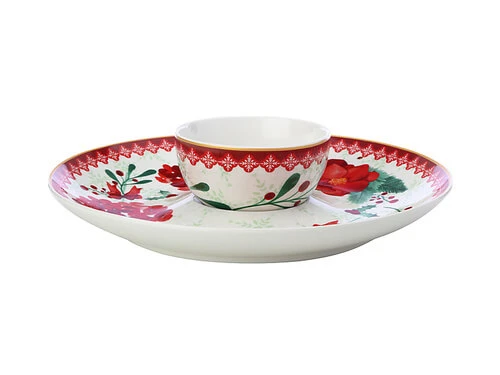 Mistletoe Chip & Dip 33cm Gift Boxed 1 Mistletoe Chip & Dip 33cm Gift Boxed