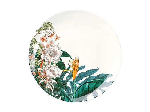 The Blck Pen Night Garden Coupe Dinner Plate 27.5cm Foliage 1 The Blck Pen Night Garden Coupe Dinner Plate 27.5cm Foliage