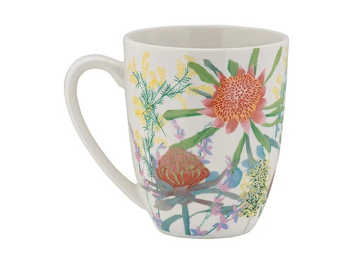 Royal Botanic Gardens Native Blooms Coupe Mug 420ML 2 Royal Botanic Gardens Native Blooms Coupe Mug 420ML - Image 2