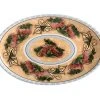 Ceramica Salerno Oval Platter 40x26cm Apples