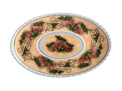 Ceramica Salerno Oval Platter 40x26cm Apples