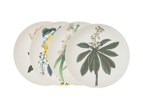 The Blck Pen Golden Summer Bamboo Plate 20cm Set Of 4 Assorted 1 The Blck Pen Golden Summer Bamboo Plate 20cm Set Of 4 Assorted