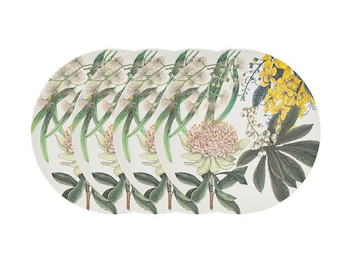 The Blck Pen Golden Summer Bamboo Plate 27cm Set Of 4 1 The Blck Pen Golden Summer Bamboo Plate 27cm Set Of 4