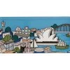 Megan McKean Cities Rectangular Plate 25x12cm Sydney Gift Boxed