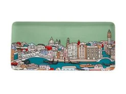 Megan McKean Cities Rectangle Plate 25x12cm Venice Gift Boxed