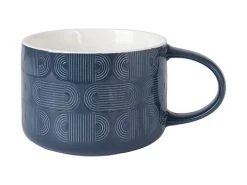 Crest Jumbo Mug 500ML Indigo Blue