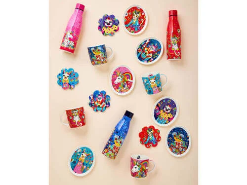 Donna Sharam Rainbow Jungle Plate 16cm Slow Walker Gift Boxed 2 Donna Sharam Rainbow Jungle Plate 16cm Slow Walker Gift Boxed - Image 2