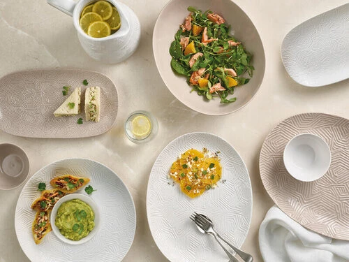 Dune Oval Platter 36x27cm Taupe Gift Boxed 2 Dune Oval Platter 36x27cm Taupe Gift Boxed - Image 2