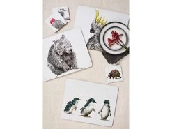 Marini Ferlazzo Australian Families Cork Back Coaster 10.5cm Set Of 4 Gift Boxed -Maxwell & Williams store maxwell williams marini ferlazzo mdf placemats coasters 5