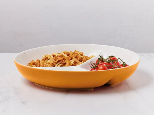 Mezze Divided Platter 32cm Ochre Gift Boxed 2 Mezze Divided Platter 32cm Ochre Gift Boxed - Image 2