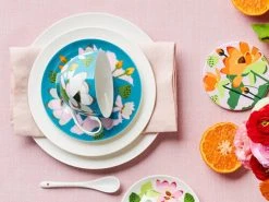 Royal Botanic Gardens Victoria Lotus Ceramic Round Coaster 10cm Set Of 4 -Maxwell & Williams store maxwell williams rbgv lotus 01 sep28 1