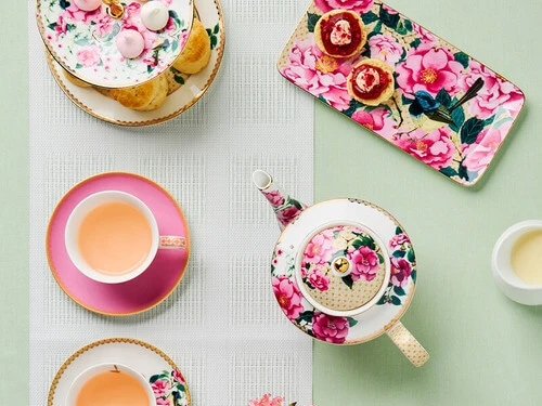 Teas & C's Silk Road Rectangle Platter 33x15.5cm White Gift Boxed 2 Teas & C's Silk Road Rectangle Platter 33x15.5cm White Gift Boxed - Image 2