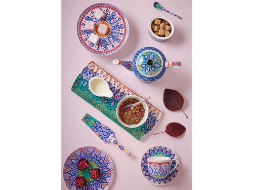 Teas & C's Zanzibar Coupe Plate 19.5cm Diamonds Gift Boxed 2 Teas & C's Zanzibar Coupe Plate 19.5cm Diamonds Gift Boxed - Image 2