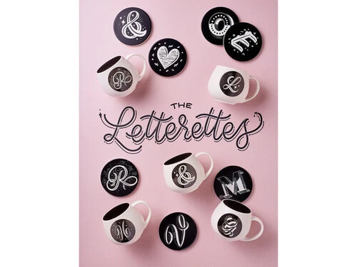 The Letterettes Ceramic Round Coaster 10.5cm U Gift Boxed"" 2 The Letterettes Ceramic Round Coaster 10.5cm U Gift Boxed"" - Image 2