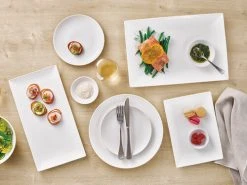 White Basics Diamonds Rectangular Platter 25x18cm Gift Boxed -Maxwell & Williams store maxwell williams white basics diamonds s21 1