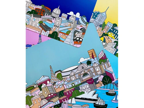 Megan McKean Cities Reversible Placemat 6pc Gift Pack 3 Megan McKean Cities Reversible Placemat 6pc Gift Pack - Image 3