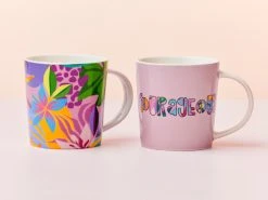 Kasey Rainbow Be Fierce Mug Set Of 2 380ML Courageous Gift Boxed -Maxwell & Williams store ss22 website maxwell williams kaseyrainbow befierce mugs courageous