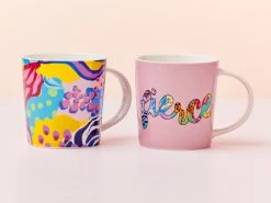 Kasey Rainbow Be Fierce Mug Set Of 2 380ML Fierce Gift Boxed -Maxwell & Williams store ss22 website maxwell williams kaseyrainbow befierce mugs fierce