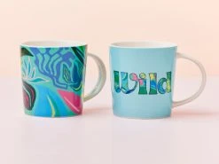 Kasey Rainbow Be Fierce Mug Set Of 2 380ML Wild Gift Boxed -Maxwell & Williams store ss22 website maxwell williams kaseyrainbow befierce mugs wild