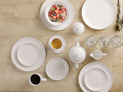 White Basics Diamonds Charger Plate 30cm 2 White Basics Diamonds Charger Plate 30cm - Image 2